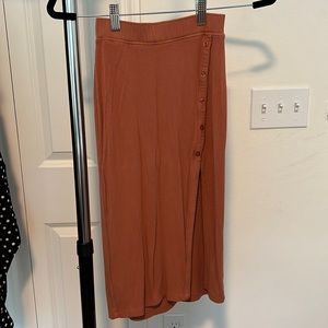 XXS Abercrombie & Fitch Ribbed Midi Skirt
